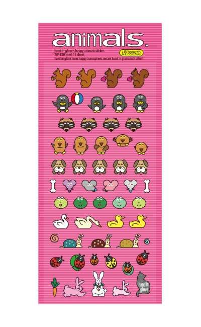 happy animal sticker