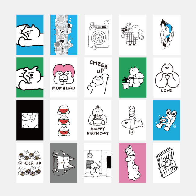 So So Laundry Postcard 20 Types