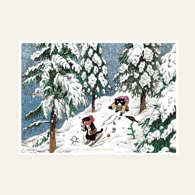 Drawing Card - ski