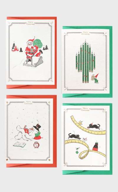 Christmas on my desk card