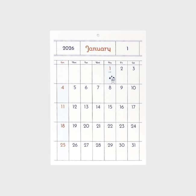 2026 Wiggle Wall Calendar_Wall