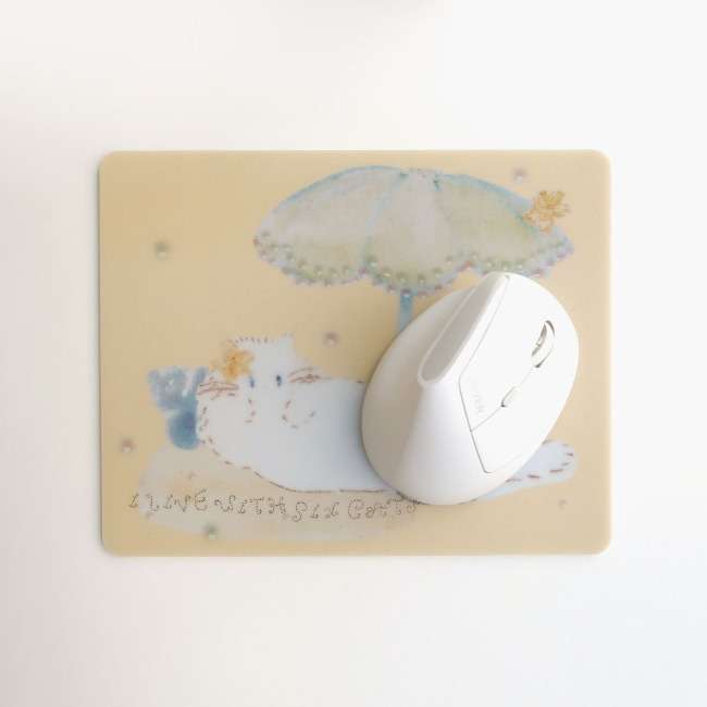 Mouse Pad - Orange Plumeria