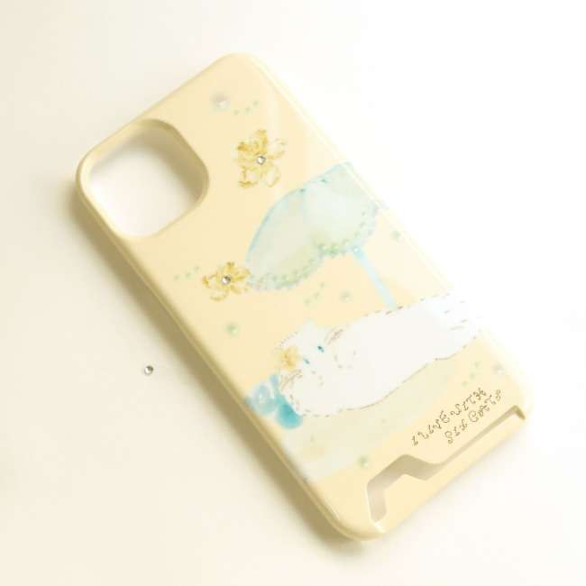Glossy Card Hard Case - Orange Plumeria