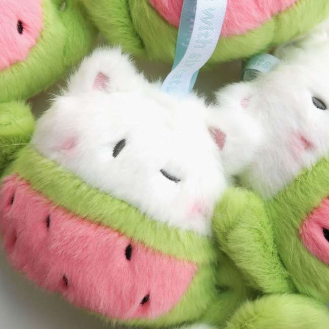 [Doll Keyring] Watermelon Cat Teapot