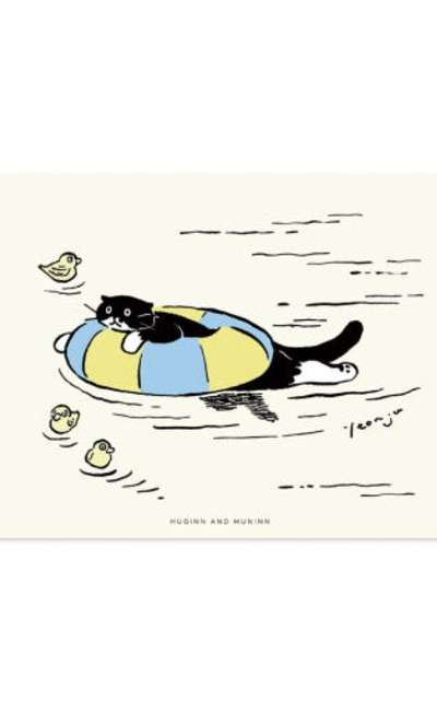 swimming - ドローイングカード