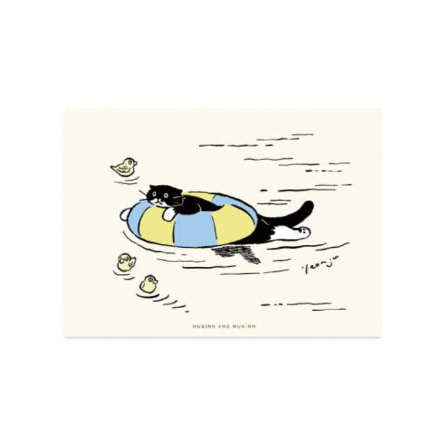 swimming - Drawing Card