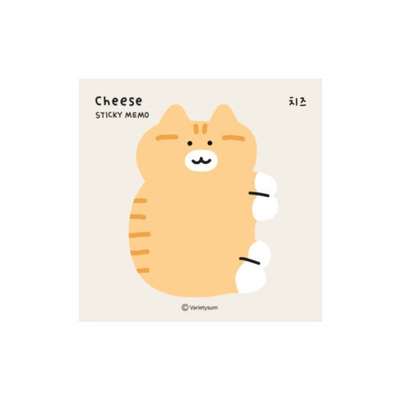 Cat Sticky Notes - Cheese