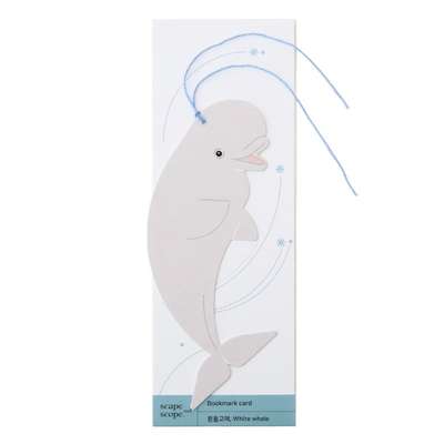 Bookmark Card / Beluga Whale