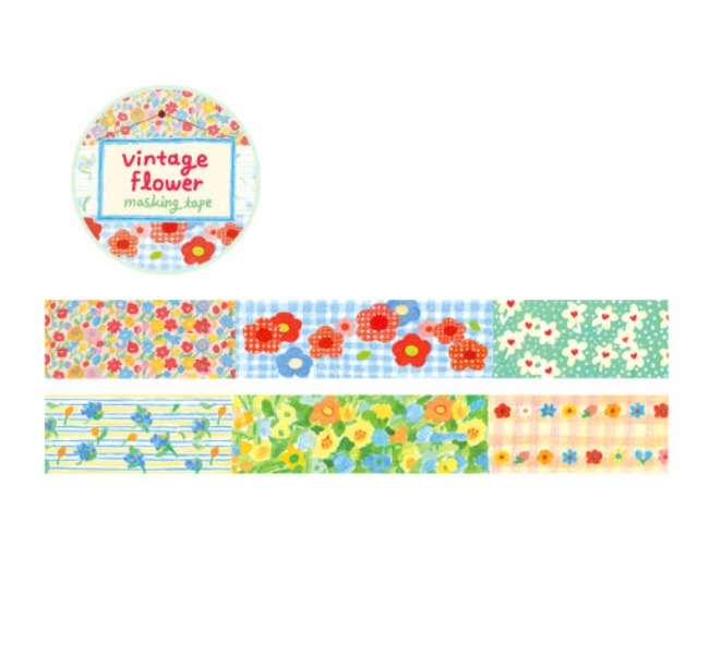 Vintage Flower Masking Tape