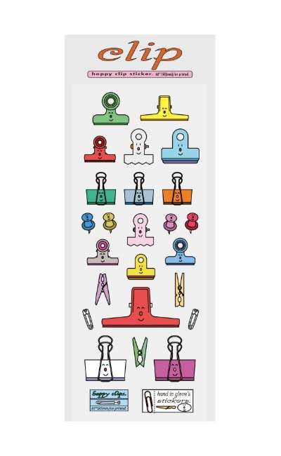 happy clip sticker