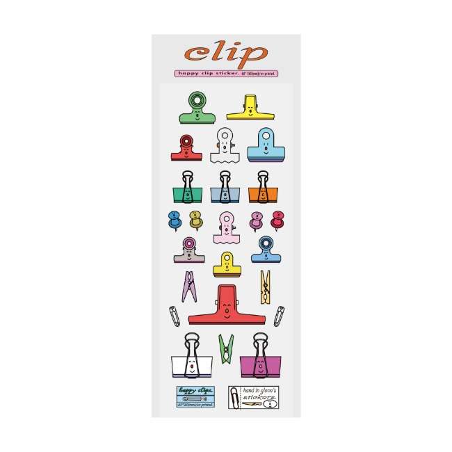 happy clip sticker