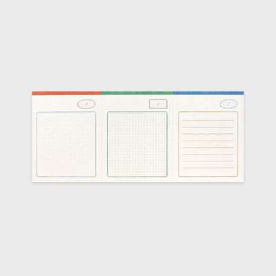 Daily index memo pad_Color mix