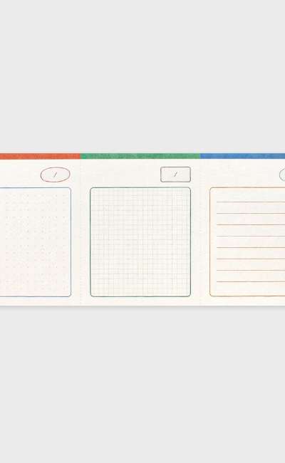 Daily index memo pad_Color mix