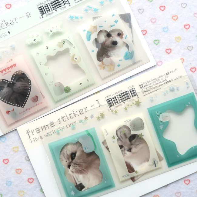 SixCats Frame Sticker Series Vol. 1/Vol. 2