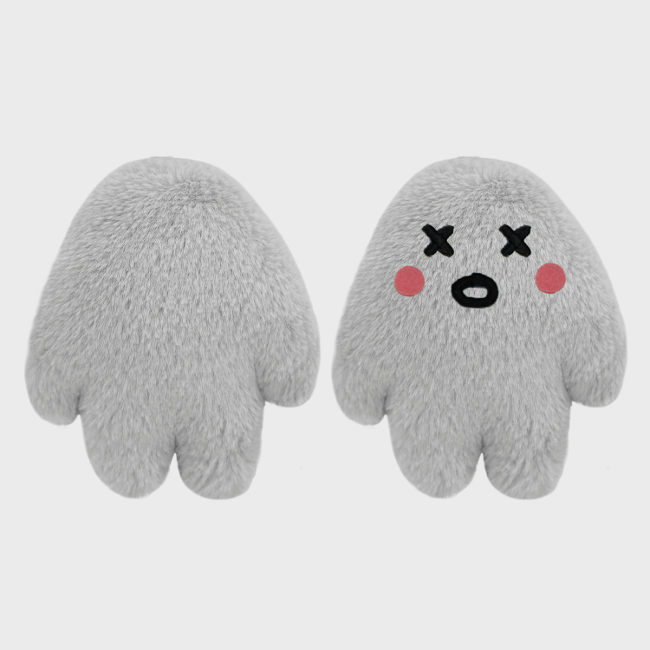 NO FACE Plush Doll - Soft Gray