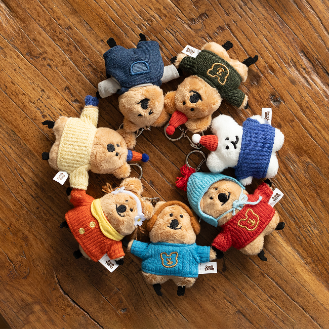 COCOCUP FLAT FUR KEYCHAIN