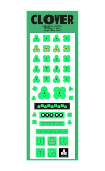 ネオンクローバーステッカー