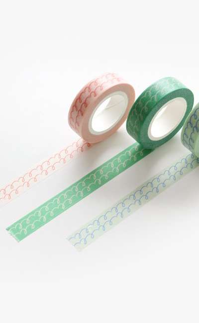 witty spring masking tape 3種