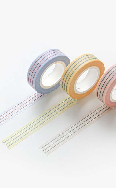 soft line マスキングテープ 3種
