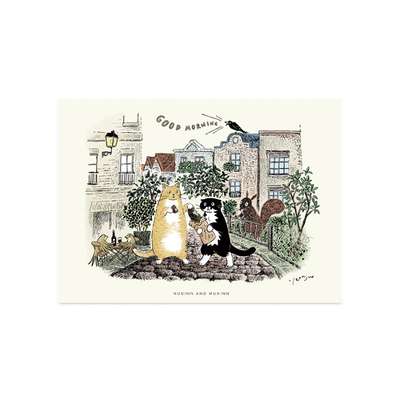 ドローイングカード-good morning