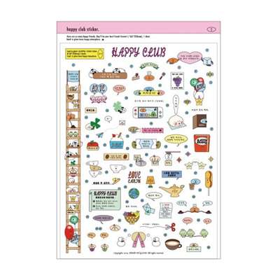 happy club ステッカー