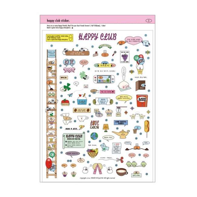 Happy Club Sticker