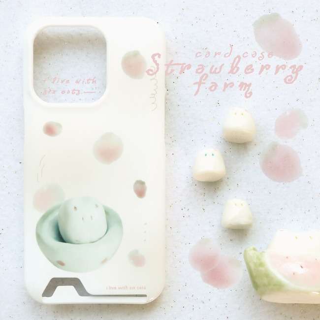 ✧Glossy Card Hard Case✧ Strawberry Farm🍓