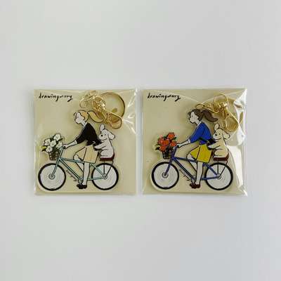 アクリルキーリング『自転車』シリーズ (2種)