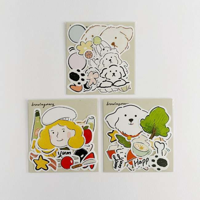 Sticker Pack 'Joyful' Series (3 Types)
