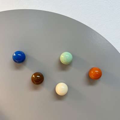 Color drop magnet set_Latte