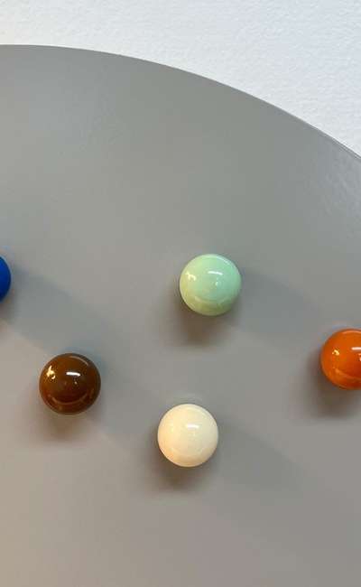 Color drop magnet set_Latte