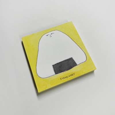 意地悪い表情のおにぎりメモ帳