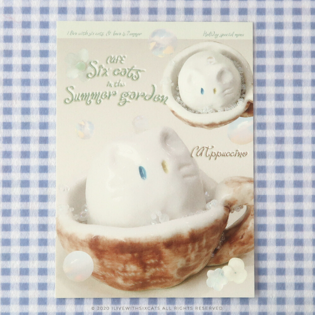 [Postcard] Cat-puccino