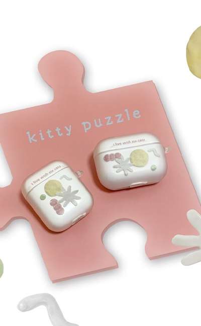 【AirPods 1/2】猫パズル集合：kitty puzzle