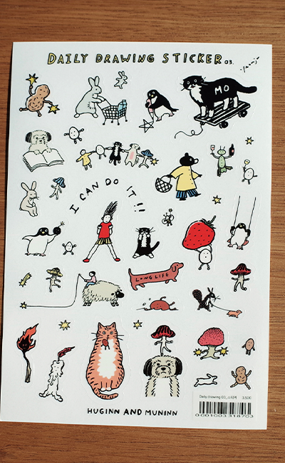 Daily drawing 03_ステッカー