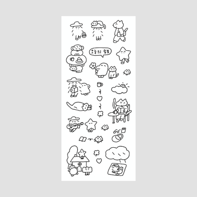 今日の句読点 ステッカー