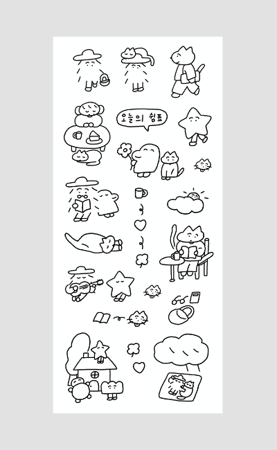 今日の句読点 ステッカー