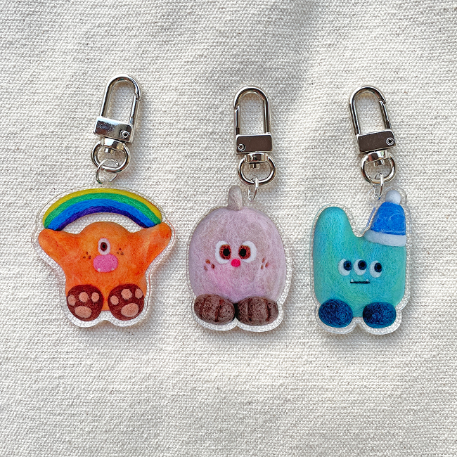 Colorful Acrylic Keyring