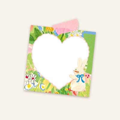 Heart Rabbit Memo Pad