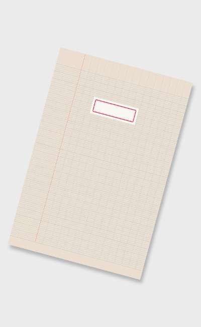 Line graph pad Blue