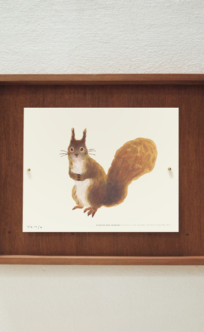 ミニアートポスター - squirrel