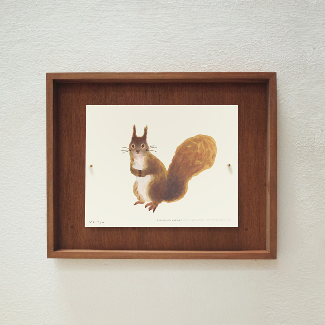 Mini Art Poster - Squirrel