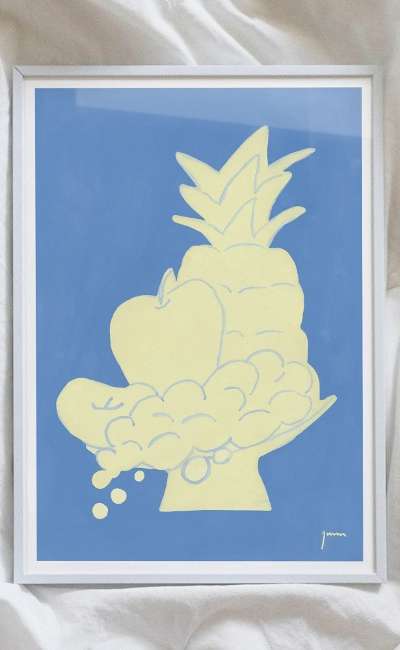A3ポスター Blue fruits