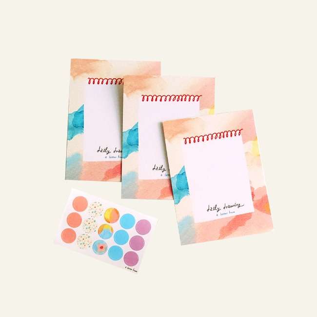 Watercolor memo paper