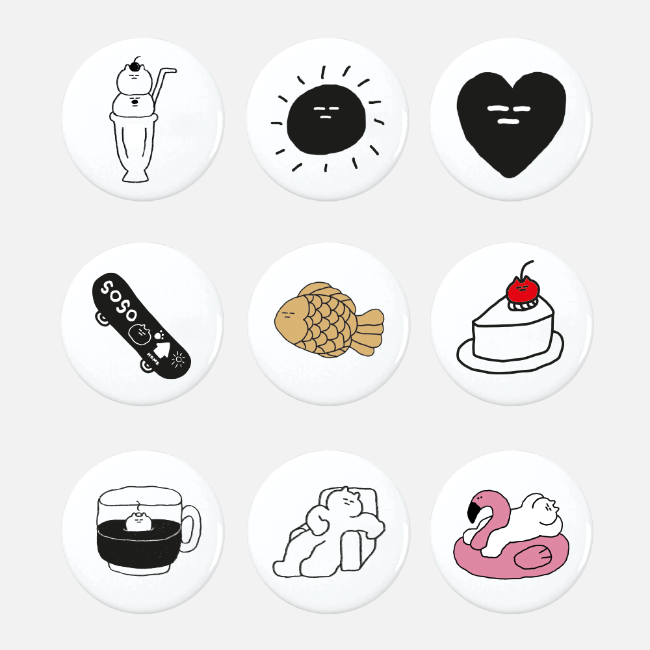 SOSO Pin Button Round S (32mm)