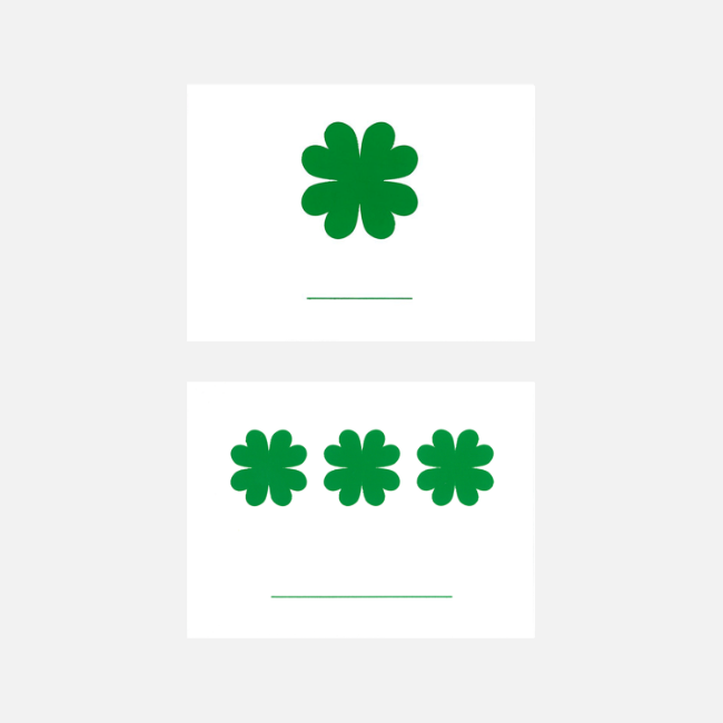 Message Card - Clover 2 Types