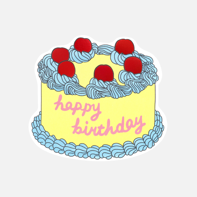 Cake Card - Blue Cream Banana