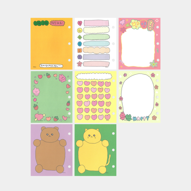 Three-Ring Diary Refill Paper B