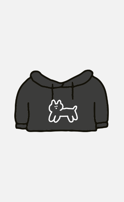 ソッソ ぬいぐるみ用衣装 PUPPY BLACK