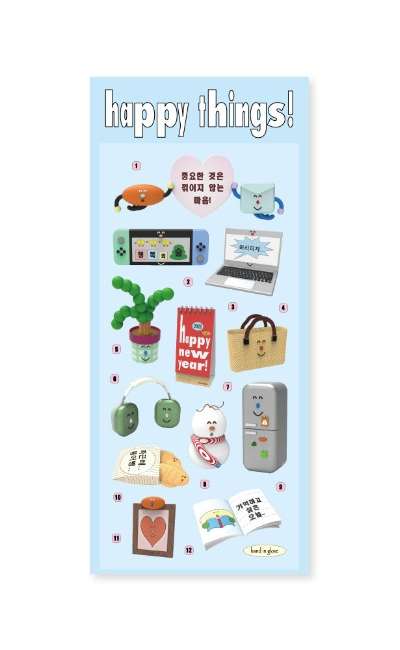 happy things! ステッカー